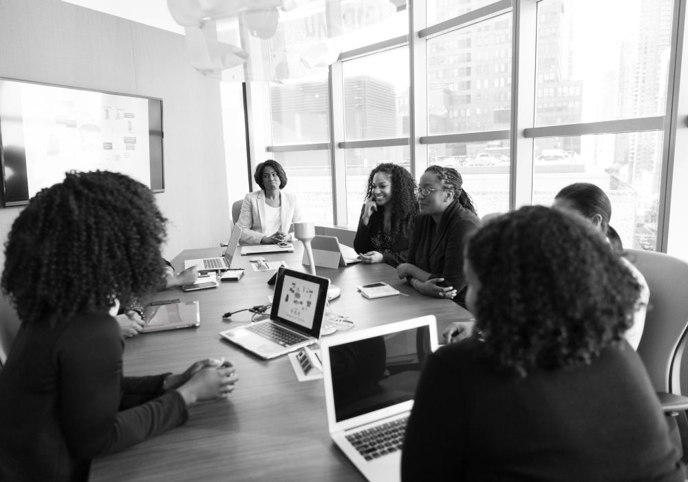 people on conference room